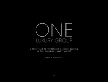 Tablet Screenshot of oneluxurygroup.com